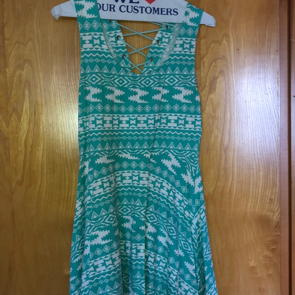 Patterned mini dress